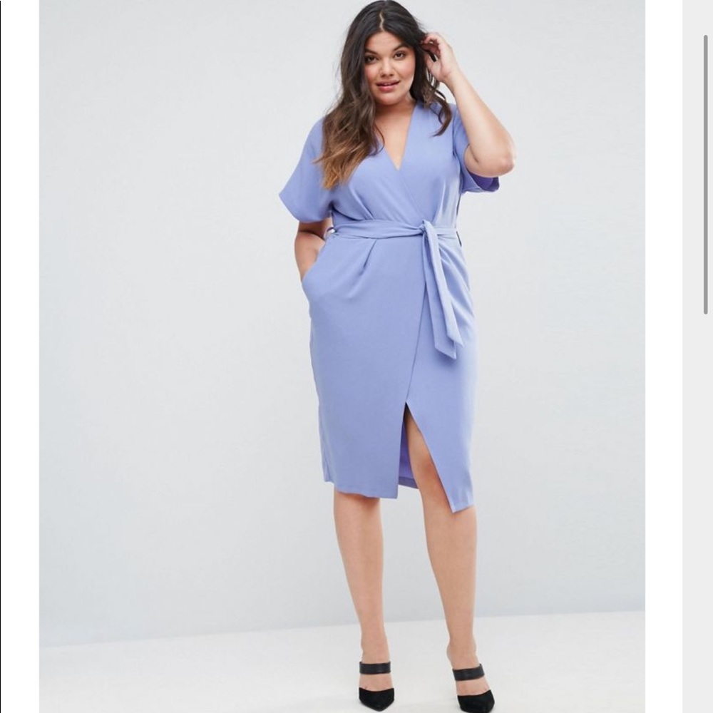 Closet London Short Sleeve Tie Front Dress